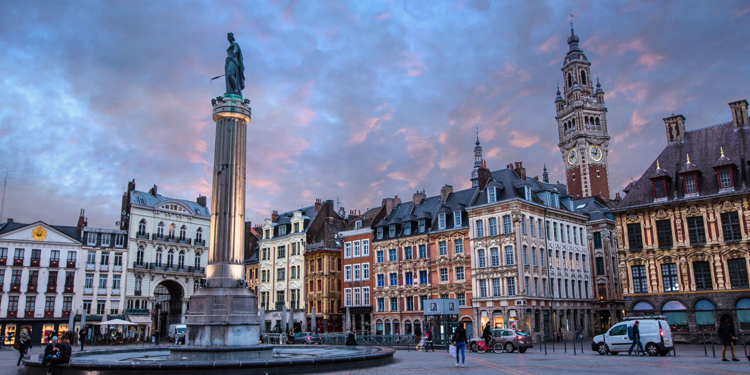 Ville de Lille où se trouve l'agence d'ADN Emploi